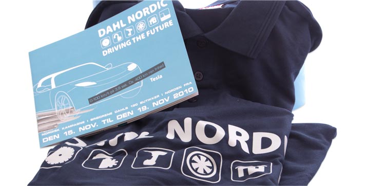 grafisk design og T-shirt til nordisk salgskampagne